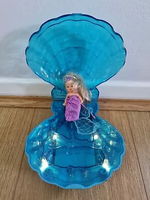 RARE 2000 Vintage Mattel Barbie Magical Mermaids Light Up Seashell & Krissy Doll • $87.14