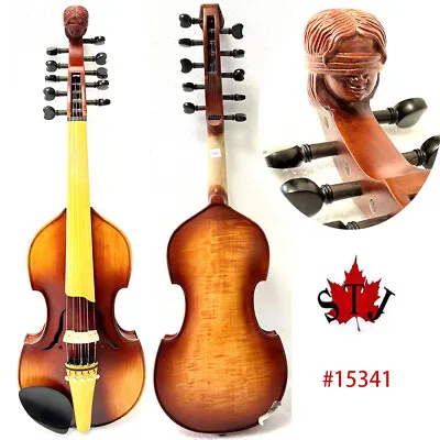 SONG Master 5×5 Strings 14  Viola D'AmoreCarving Angel Neck Scroll #15341 • $529