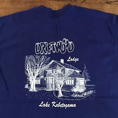 Vintage Lake Kabetogama Shirt Size XL Made In USA Driftwood Lodge  • $9