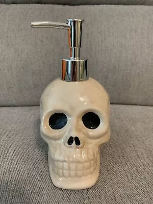 Halloween Skull Gel Liquid Hand Wash Soap Lotion Dispenser Pump NWT Prima Design • £29.92