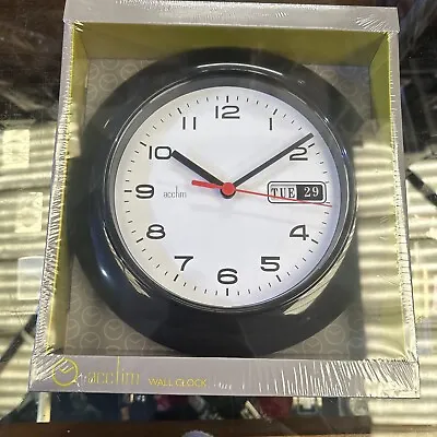 Acctim 93/702B Black 25cm Day/Date Office Clock • £9.99