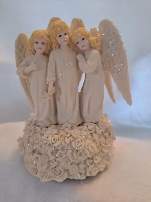 Christmas Around The World - Angelic Trio Figurine And Music Box - 1997 • $19.95