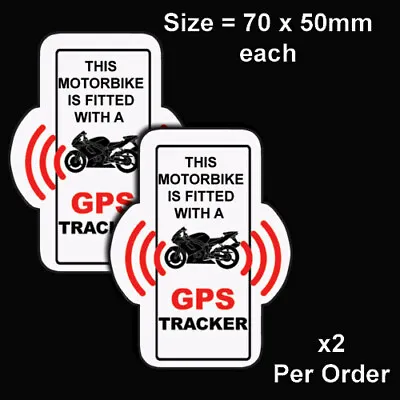 £2.49 • Buy Motor Bike Cycle Gps Stickers Decals Tracker Anti Theft Security  Honda Yamaha R
