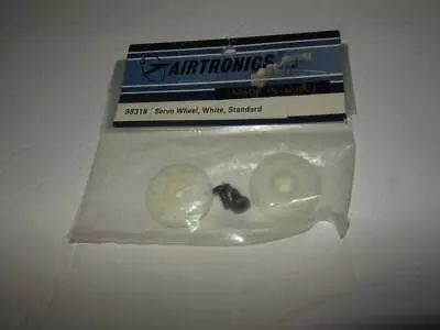 New Airtronics #98318 Servo Wheel White Standard Made In Usa 2 Pcs Sealed • $9.44