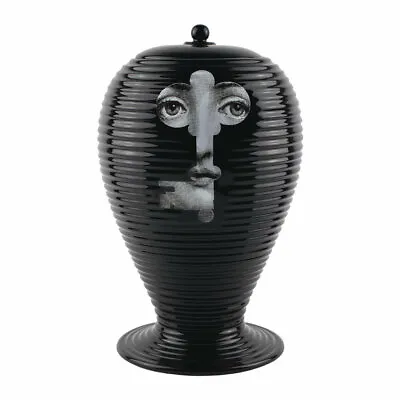 Fornasetti Rigato Serratura Keyhole Vase - Black Vase / Jar Figurine NIB  • $1350