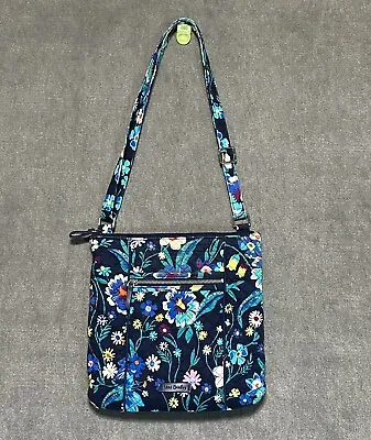 Vera Bradley Purse Moonlight Garden Hipster Crossbody Shoulder Bag Floral EUC • $22.02