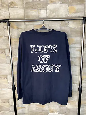 Vintage 90s Life Of Agony Band Longsleeve Tee Shirt • $250