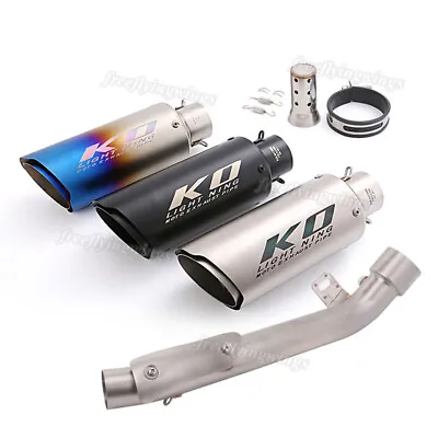 Slip For Suzuki GSXR 1000 2007-2008 Exhaust Mufflers Baffle System Mid Link Pipe • $243.94