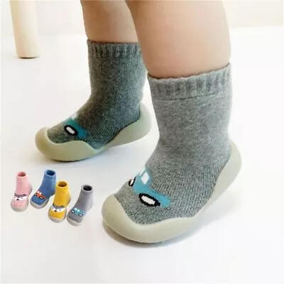 Soft Cotton Shoes Toddler Baby Warm Anti-slip Slipper Socks Winter • $11.97