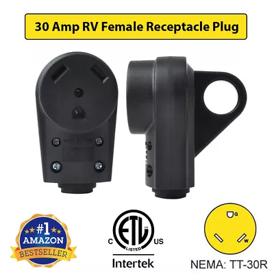 30 AMP RV Receptacle Plug Female End TT-30R Replacement Electrical Adapter ETL • $10.19