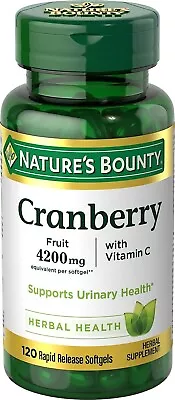 CRANBERRY + Vita C & E 4200mg 120 Softgels Urinary Track Prostate Health Non-GMO • $11.90