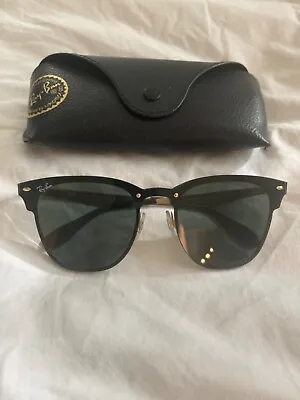 Ray-Ban RB3576N Blaze Clubmaster Gold/Green Gradiant • $165