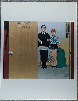 Norman Rockwell 50 Favorites Poster   Marriage Counselor  1960s • $5.99