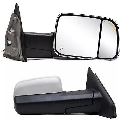 Tow Mirrors Power Heated For For 2004-2008 Dodge Ram 1500 Left+Right Side Chrome • $136.91