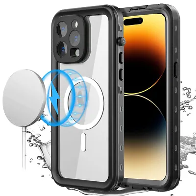 $21.99 • Buy For IPhone 14  Pro Max 14 MagSafe Waterproof Case Shockproof Underwater Cover