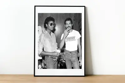 Michael JacksonFreddie Mercury Photo Poster Print-681 • $22.99