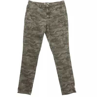 Mudd Green Camo Skinny Jeans Juniors 15 • $16.99