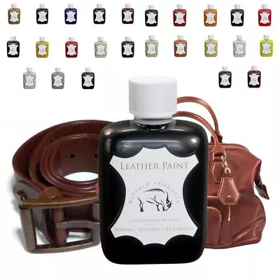 100ml Leather Craft Paint Dye 25 Colours - Sofas Cars Bags Shoes Jackets • £10.95