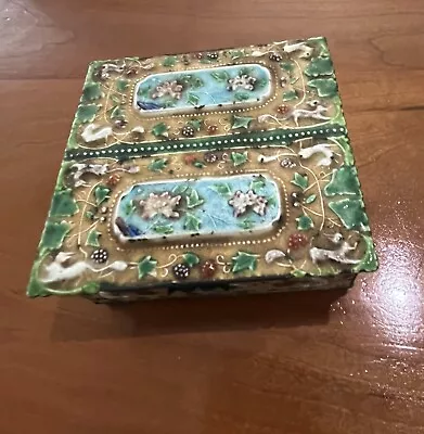 Vintage Chinese Cloisonné Enamel Box • $55