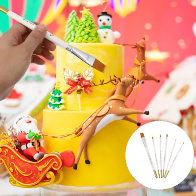  Cake Decorating Tools Fondant Sugar Pen Painting Brushes Icing Biscuit • £5.68