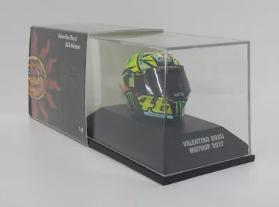 MINICHAMPS Valentino Rossi Model Diecast Helmet AGV 1/8 Yamaha M1 Motogp 2017 • £28.15