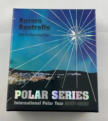 $99.95 • Buy 2009 Aurora Australis -2007/8 Intnl Polar Year -1 Oz Silver Proof Coin. .d4