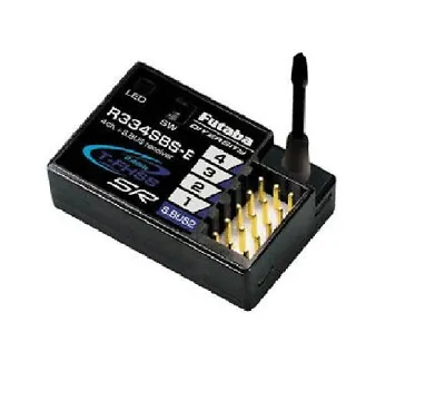 Futaba R334SBS-E 4-Channel SR Receiver  2.4GHz For EP Car 10PX 7PX • $62.99