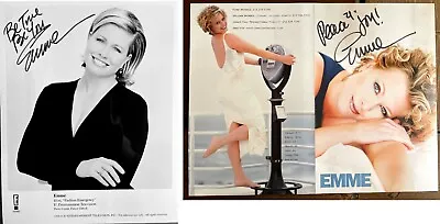 EMME - SuperModel Cover Girl -Autographed Ford Models Modeling Card & Photo Set • $14.99