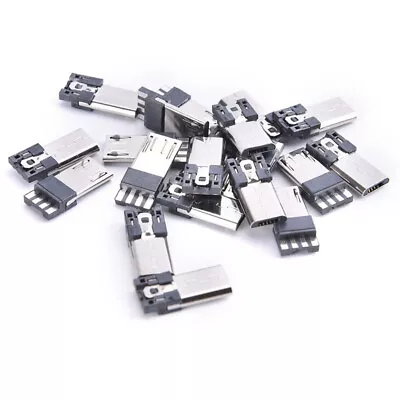 20 Pcs 4 Pin Micro USB Jack USB Plug Male Connector Port Sockect Plug Terminajo • $1.45