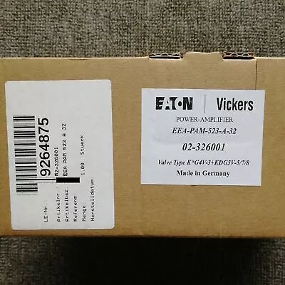 New Eaton Vickers EEA-PAM-523-A-32 Proportional Valve AMPLIFIER Expedited Ship • $818.80
