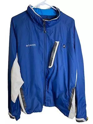 $24.98 • Buy Columbia Men's XL XCO Packable Blue And Gray Jacket EUC 