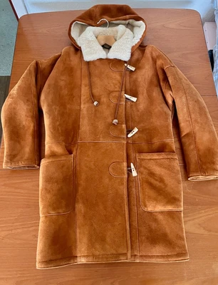 £120 • Buy Lakeland  Sheepskin Hooded Duffle Coat Lakeland - UK12/14