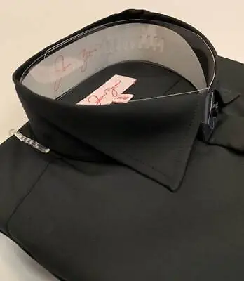 Jean Yves Victorian Collar Shirt In Black • £22.99