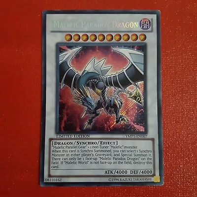 Yugioh Malefic Paradox Dragon YMP1-EN007 Limited Edition • $11.18