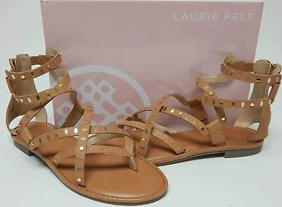 Laurie Felt Size US 9 M Women's Studded Leather Strappy Gladiator Sandals Tan • $33.99