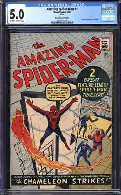Amazing Spider-man #1 Cgc 5.0 Ow/wh Pages // Golden Record Reprint Marvel 1966 • $800