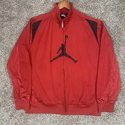 Nike Air Jordan Track Jacket Jumpman Big Logo Full Zip Mens Large • $39.99