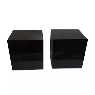 Pair Of Cubes IN Marble Black Sculpture Table Marble Cubes Sculpture H.3 7/8in • $434