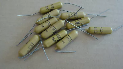 MUSTARD CAPACITOR LOT OF 10 AXIAL 0.082 82nF / 400V FOR MARSHALL PLEXI • $140