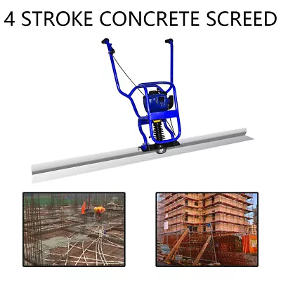 37.7cc 4 Stroke Gas Concrete Wet Screed Power Screed Cement 7 Ft Board Top • $380