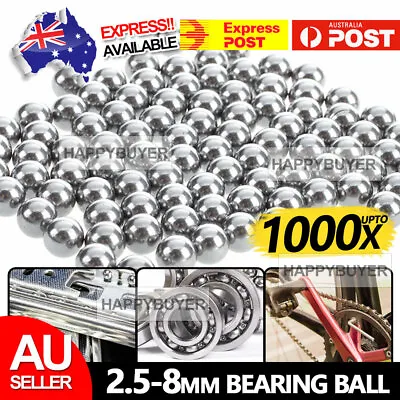 1000x Steel Loose Bearing Ball Replacement Part 2.5-8mm Bike Bicycle Cycling • $6.45