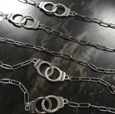 £15 • Buy Freedom Chocker Handcuffs Chain Bdsm Jewellery Necklace
