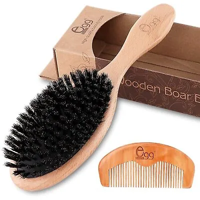 Boar Bristle Hair Brush For Women Men Kid Soft Natural Bristles Brush • $15.32