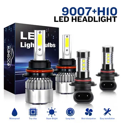 9007 H10 For Ford Ranger 2001-2011 LED Headlight Fog Light Bulbs Kit 6000K • $29.99