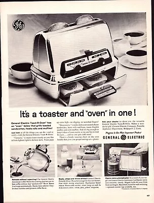 Vintage Print Ad -1960 General Electric Toaster Oven • $7.23