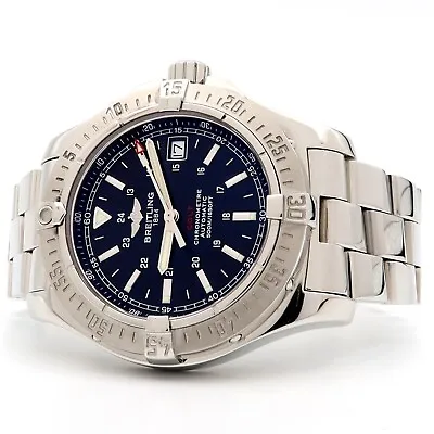 Breitling Colt Automatic Black Dial Stainless Steel 41MM 500M Date A17380 • $2495