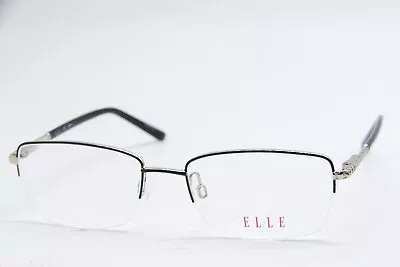 Elle El 13487 Bk Black Silver Gunmetal Authentic Frames Eyeglasses 53-18 • $42.72