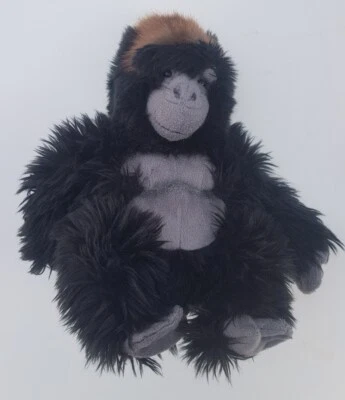 £5.90 • Buy Keel Toys Large Sitting Silver Back Gorilla Ape Monkey Soft Plush Toy 33cm