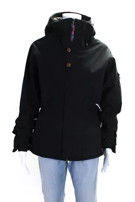 Volkl Big Mountain Womens Full Zippered Long Sleeved Ski Jacket Black Size S • $121.99