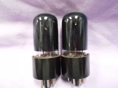 2 X 6V6GT 6N6C Reflektor Valves 1965 Date Electrically Matched Pair NOS  (P7) • £40